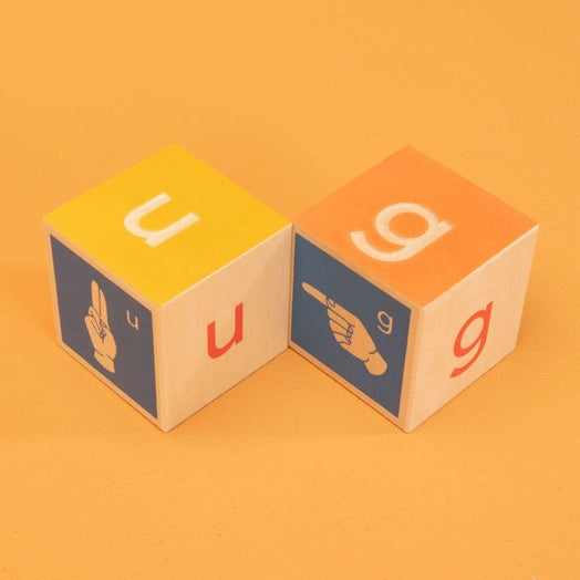 Blocs de l'alphabet en langue des signes
