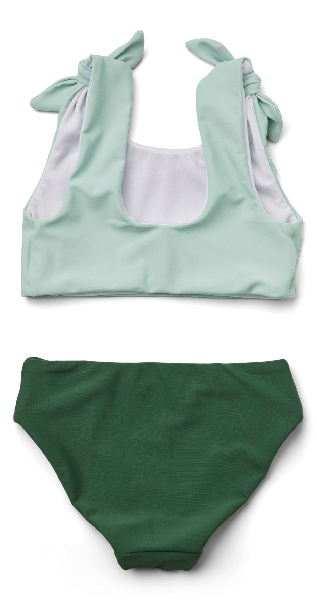 Bow Bikini Set-Dusty Mint/Garden Green