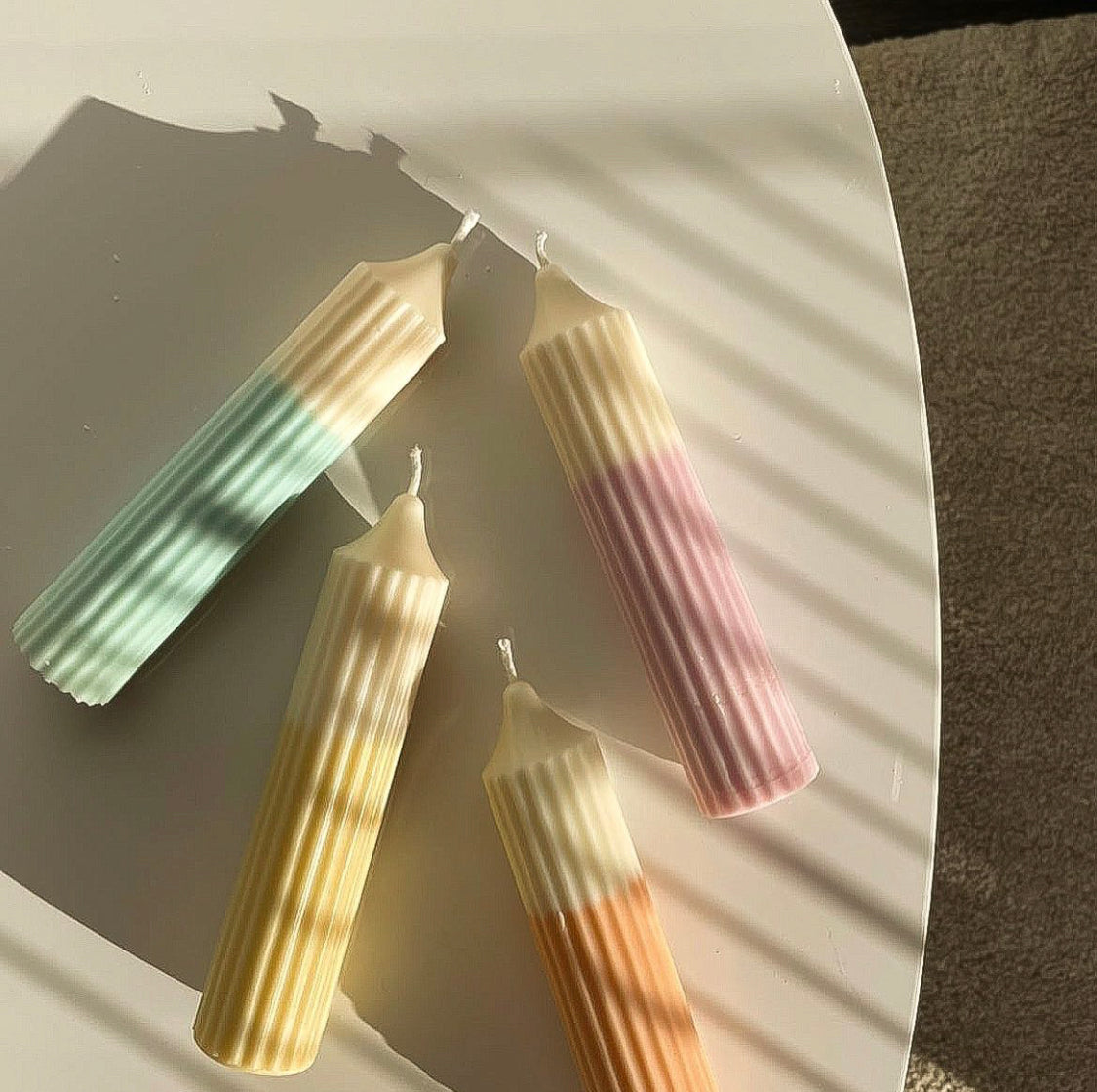 Oui - Dreamy Pillar Candle Set-4 pack