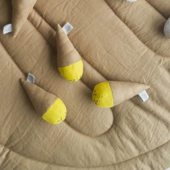Kaare Living - Linen Ice Cream Toy-Lemon