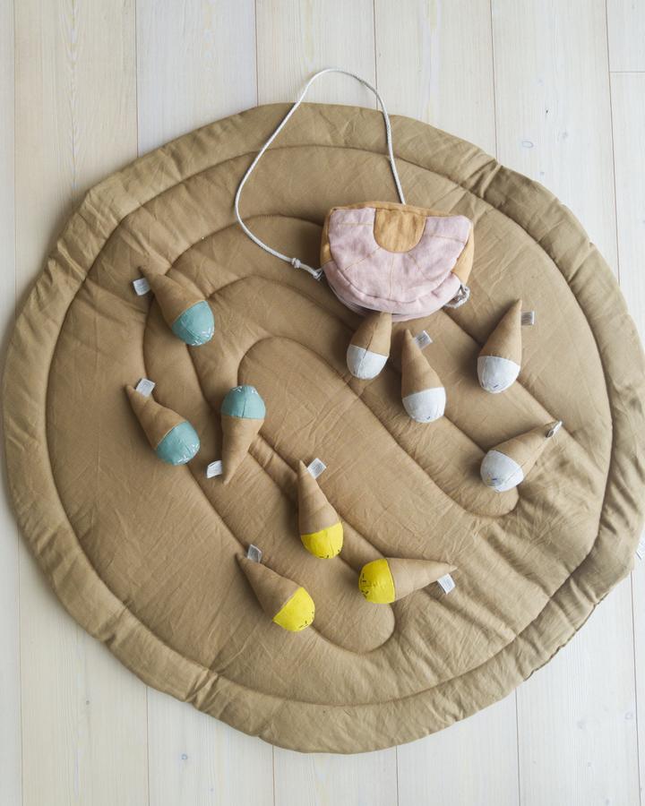 Kaare Living - Linen Ice Cream Toy-Lemon