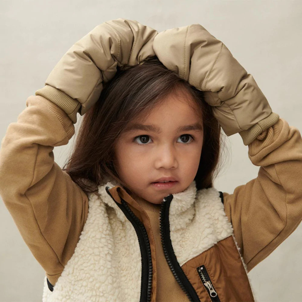 Lenny Padded Mittens - Oat