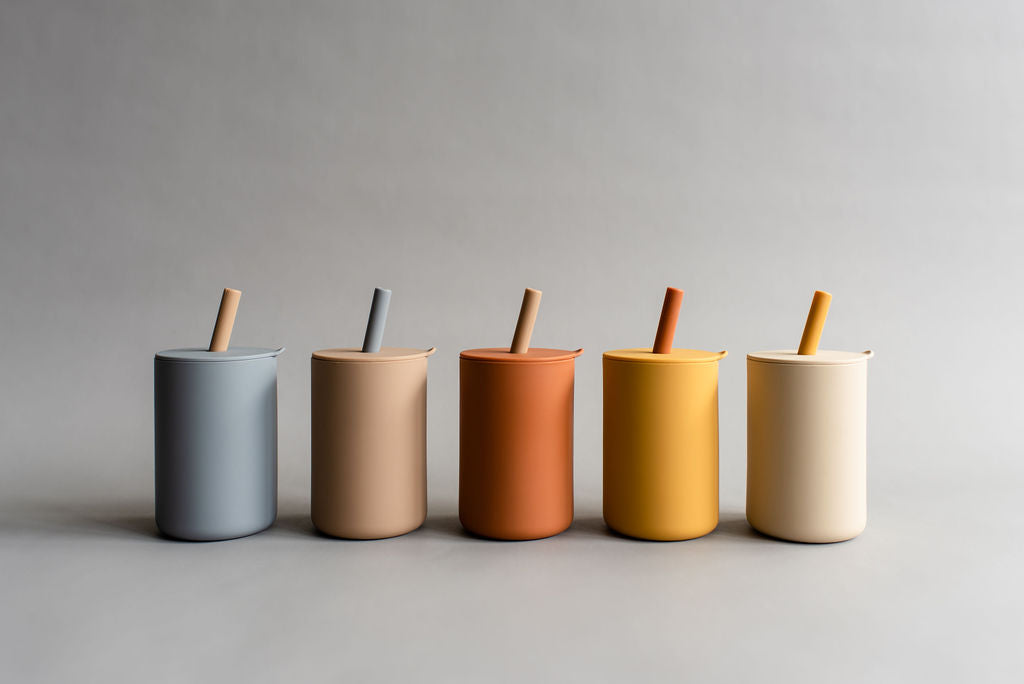 when we wear young - Sunset Straw Cup