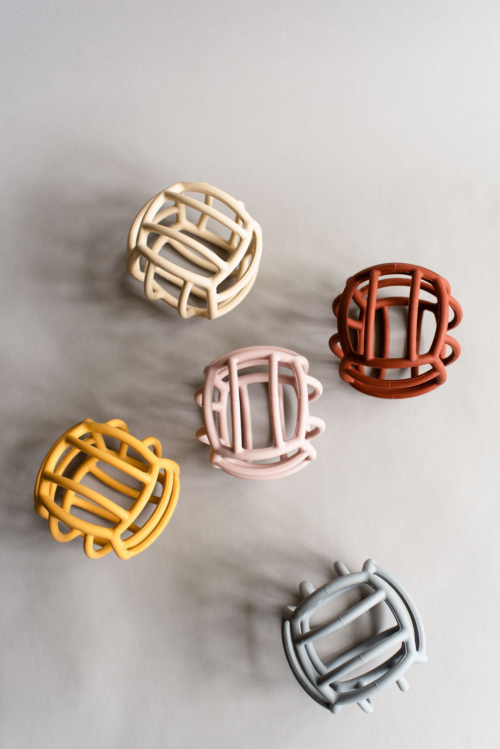 when we wear young - Baby Teether Ball-Rust