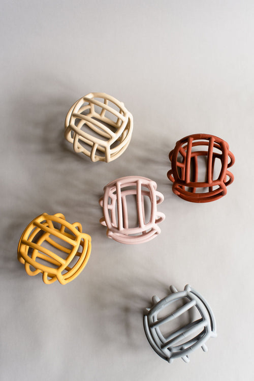when we wear young - Baby Teether Ball-Rust