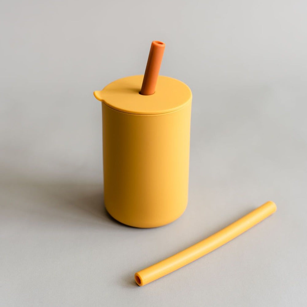 when we wear young - Sunset Straw Cup