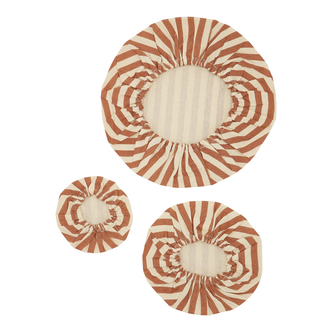 Cotton Covers-Terracotta Marine Stripe