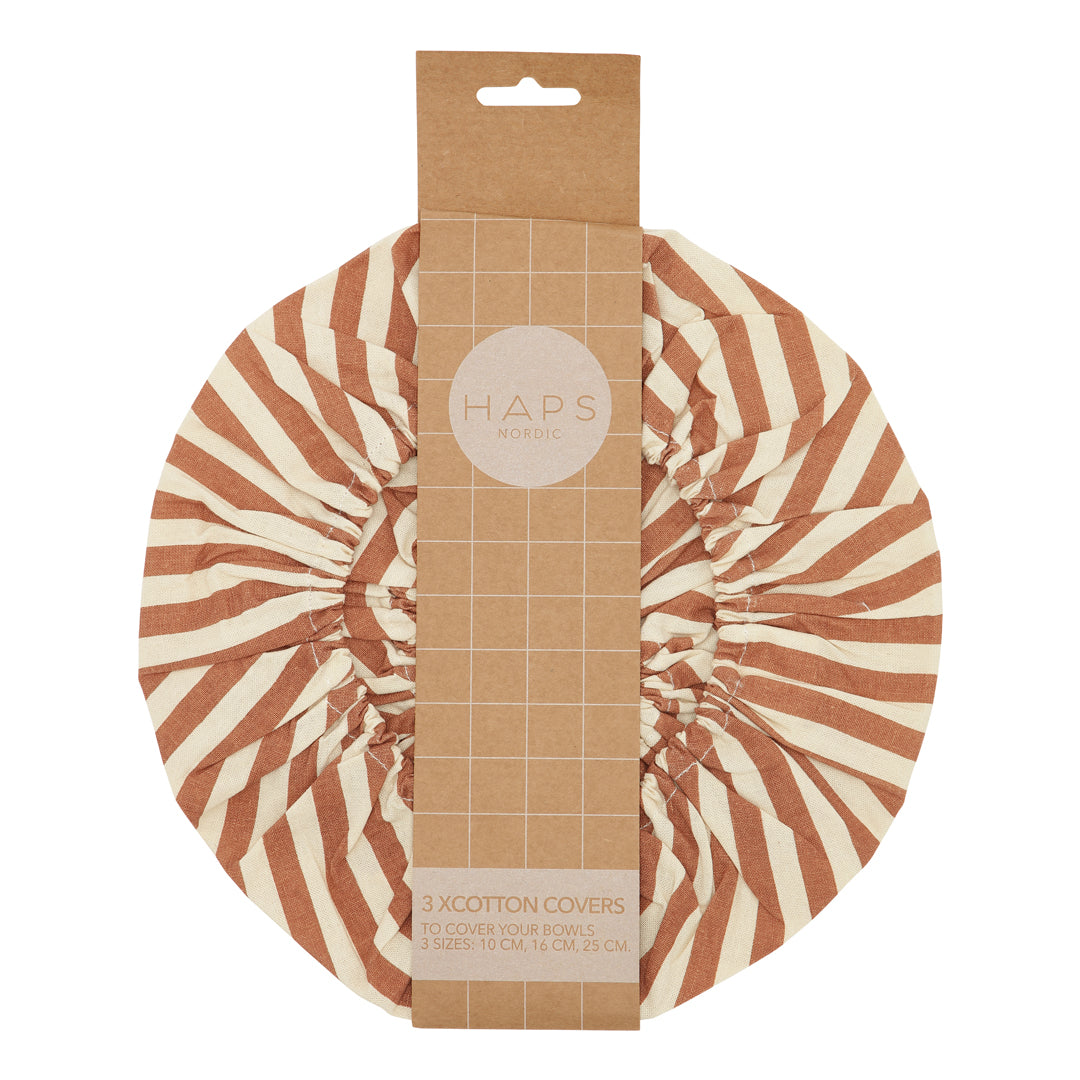 Cotton Covers-Terracotta Marine Stripe