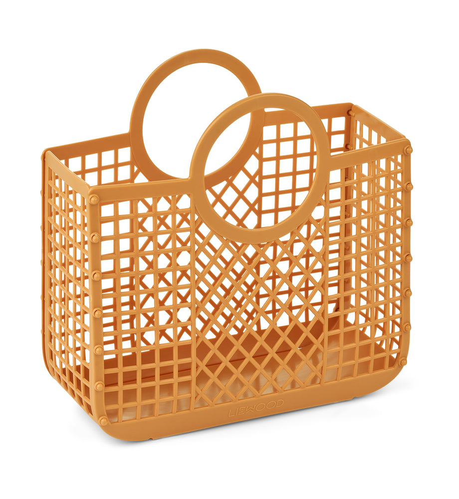 Small Samantha Basket-Golden Caramel