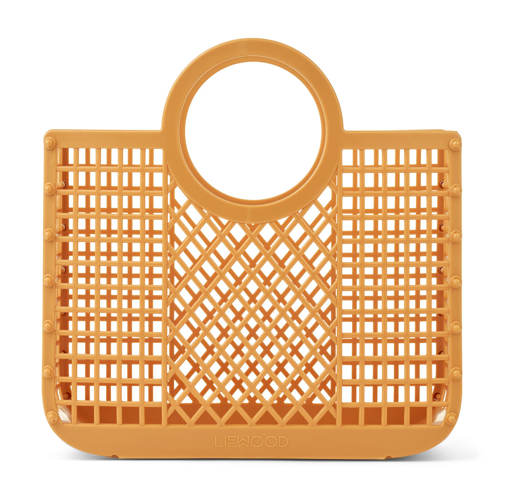 Small Samantha Basket-Golden Caramel
