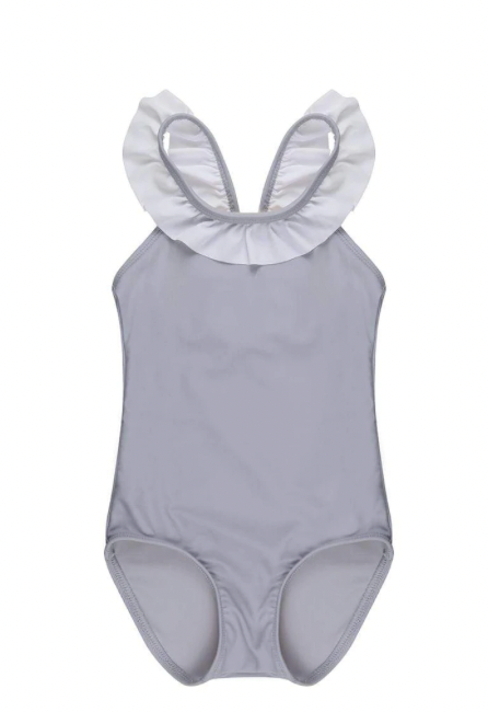 Slate Frill Swimsuit Costume