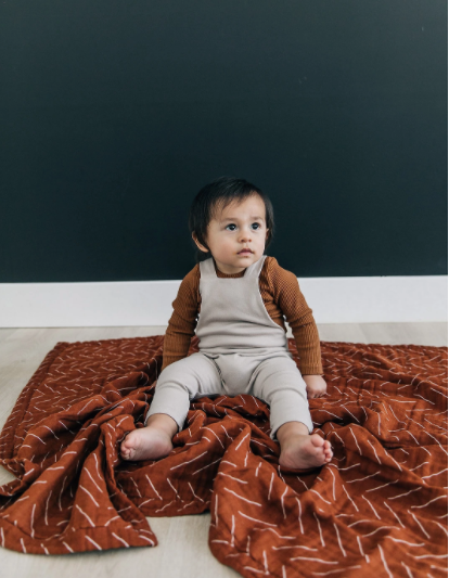 mebie baby - Rust Textiles Muslin Quilt