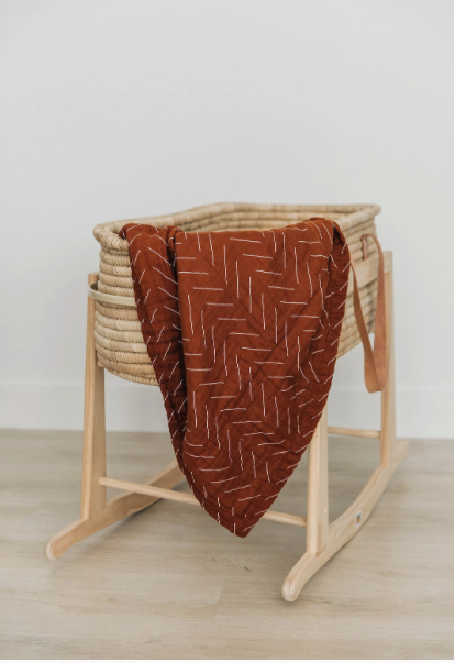 mebie baby - Rust Textiles Muslin Quilt