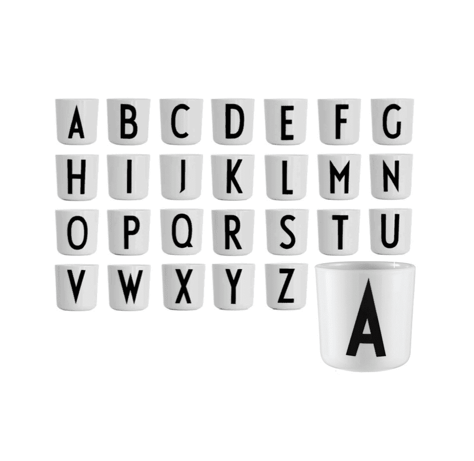 Design Letters - Personalized Drinking Cup (A-Z)