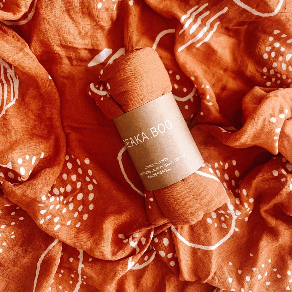 Seaka Boo - Gaia-Bamboo/Cotton Swaddle