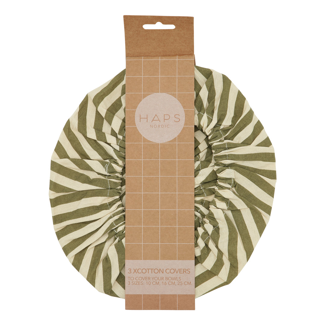 Cotton Covers-Olive Marine Stripe