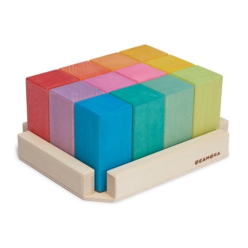 Blocs de construction rectangulaires colorés
