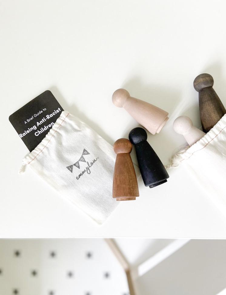 Diverse Peg People and Anti-Racism Guide